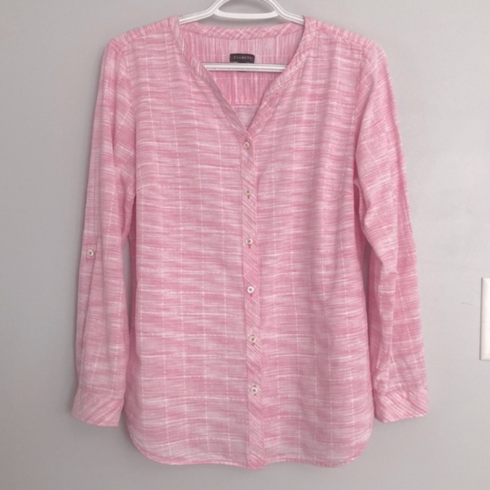 Talbots Long Sleeve Button-down Blouse
